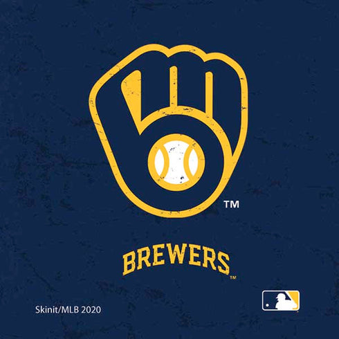 MLB Milwaukee Brewers - Solid Distressed Moto E5 Play Skin